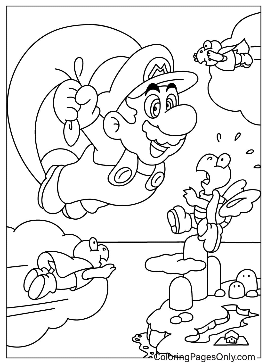 Koopa troopa coloring pages