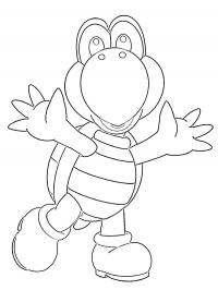 Koopa troopa coloring page