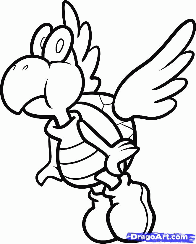 Para koopa coloring pages