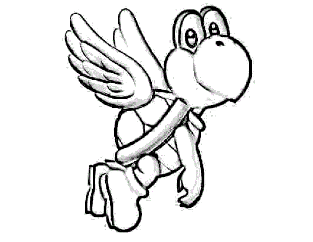 Free printable yoshi coloring pages for kids