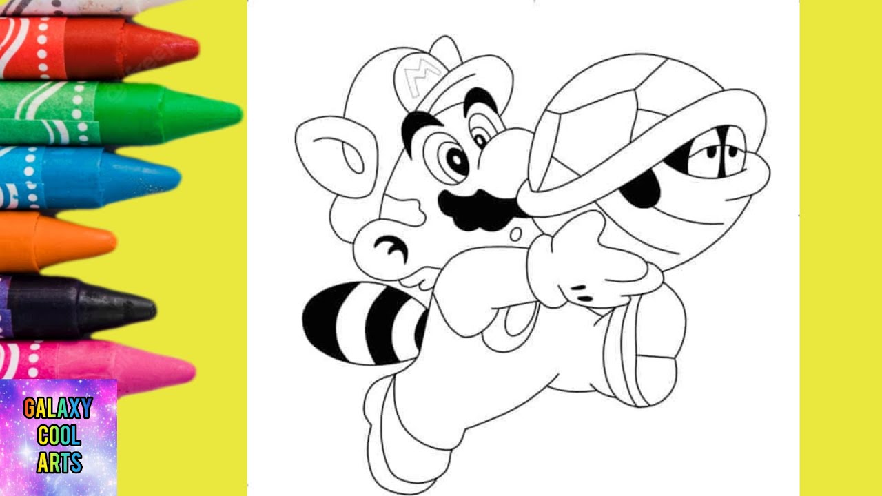 Super ario bros with koopa troopa coloring pages coloringpages ario coloring