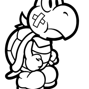 Koopa troopa coloring pages printable for free download