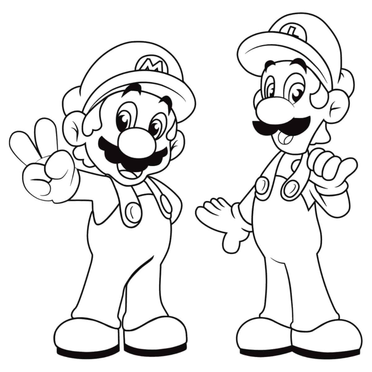 Free mario coloring pages