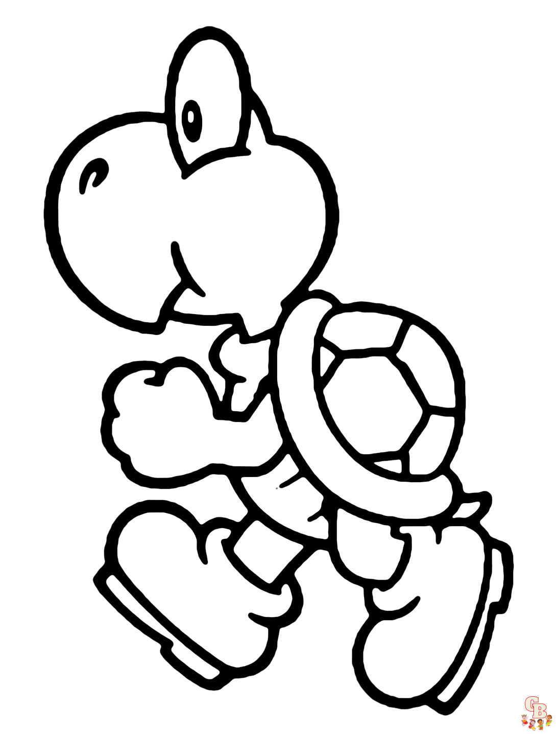 Printable koopa troopa coloring pages free for kids and adults