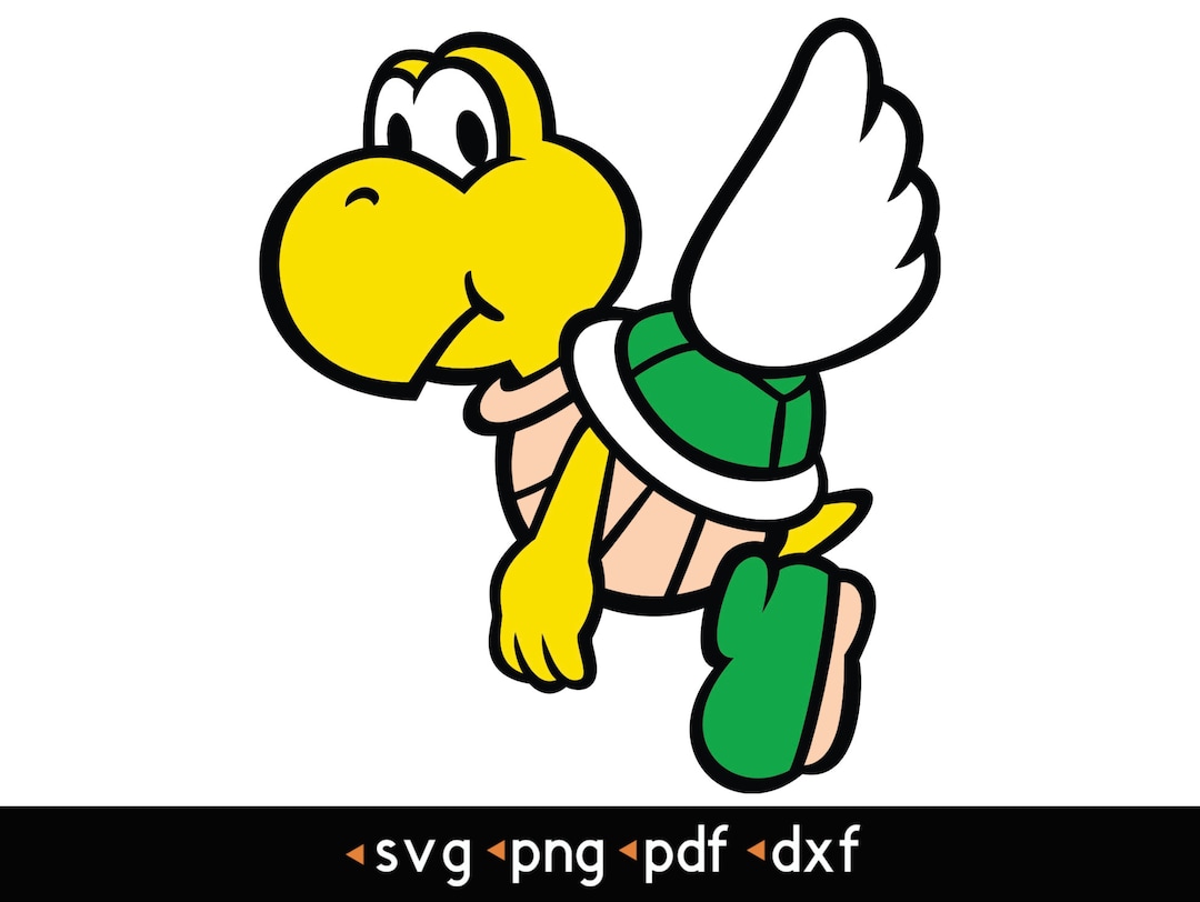 Koopa troopa svg png pdf dxf