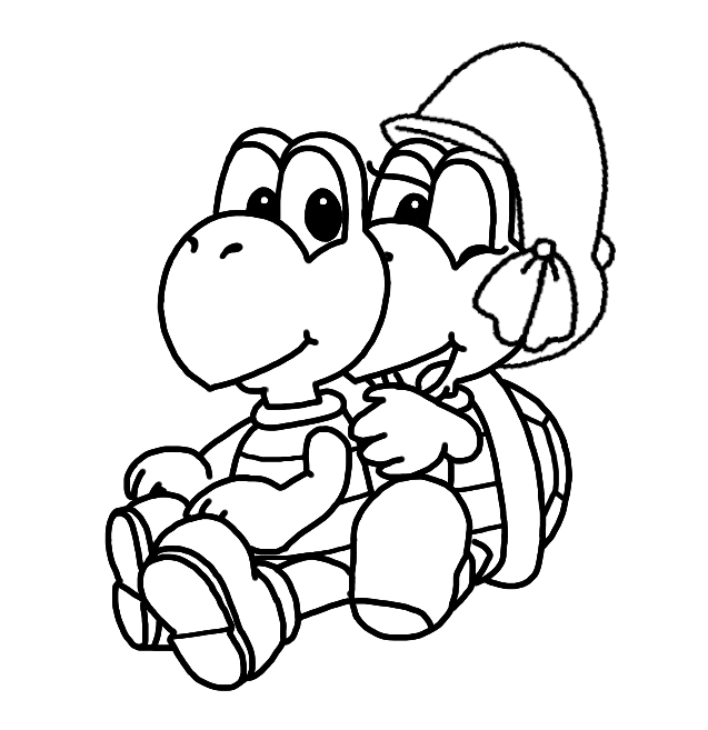 Koopa troopa x kylie koopa lineart by sandi on