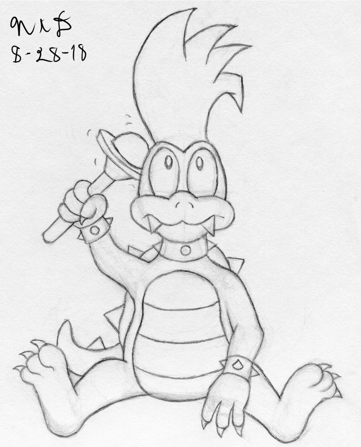 Larry koopa takes a break by drakkli on