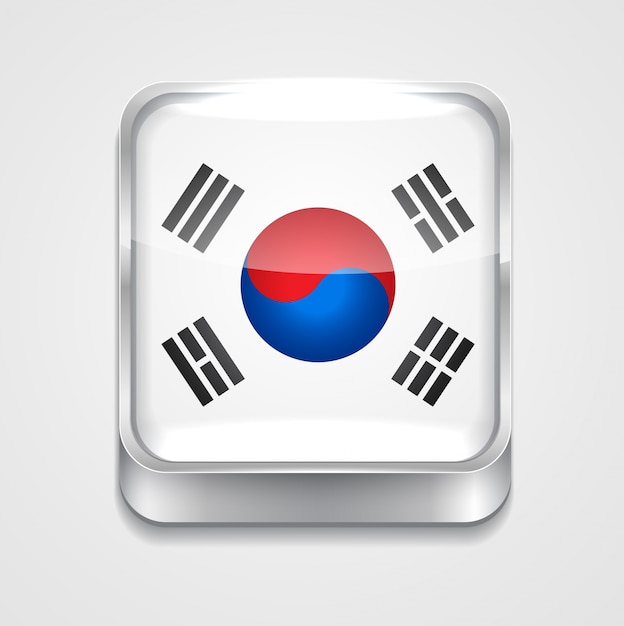 South korea flag vectors illustrations for free download