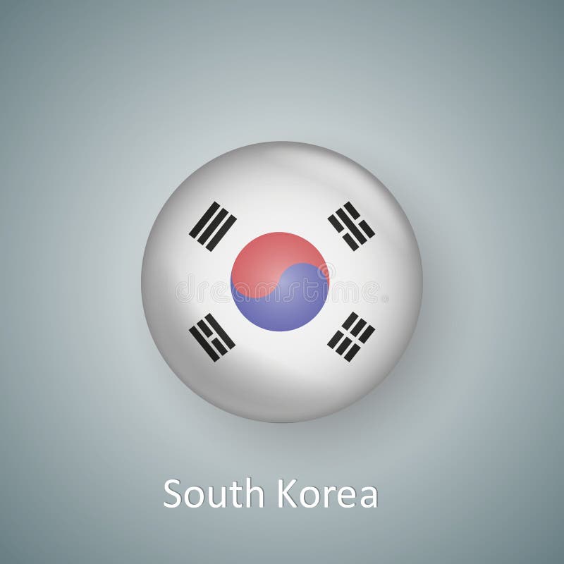 South korea flag circle stock illustrations â south korea flag circle stock illustrations vectors clipart