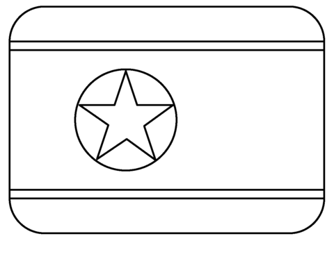 Flag of north korea emoji coloring page free printable coloring pages