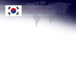 Free flag of south korea powerpoint template and google slides theme