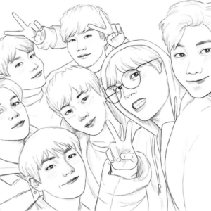 Bts coloring pages printable for free download
