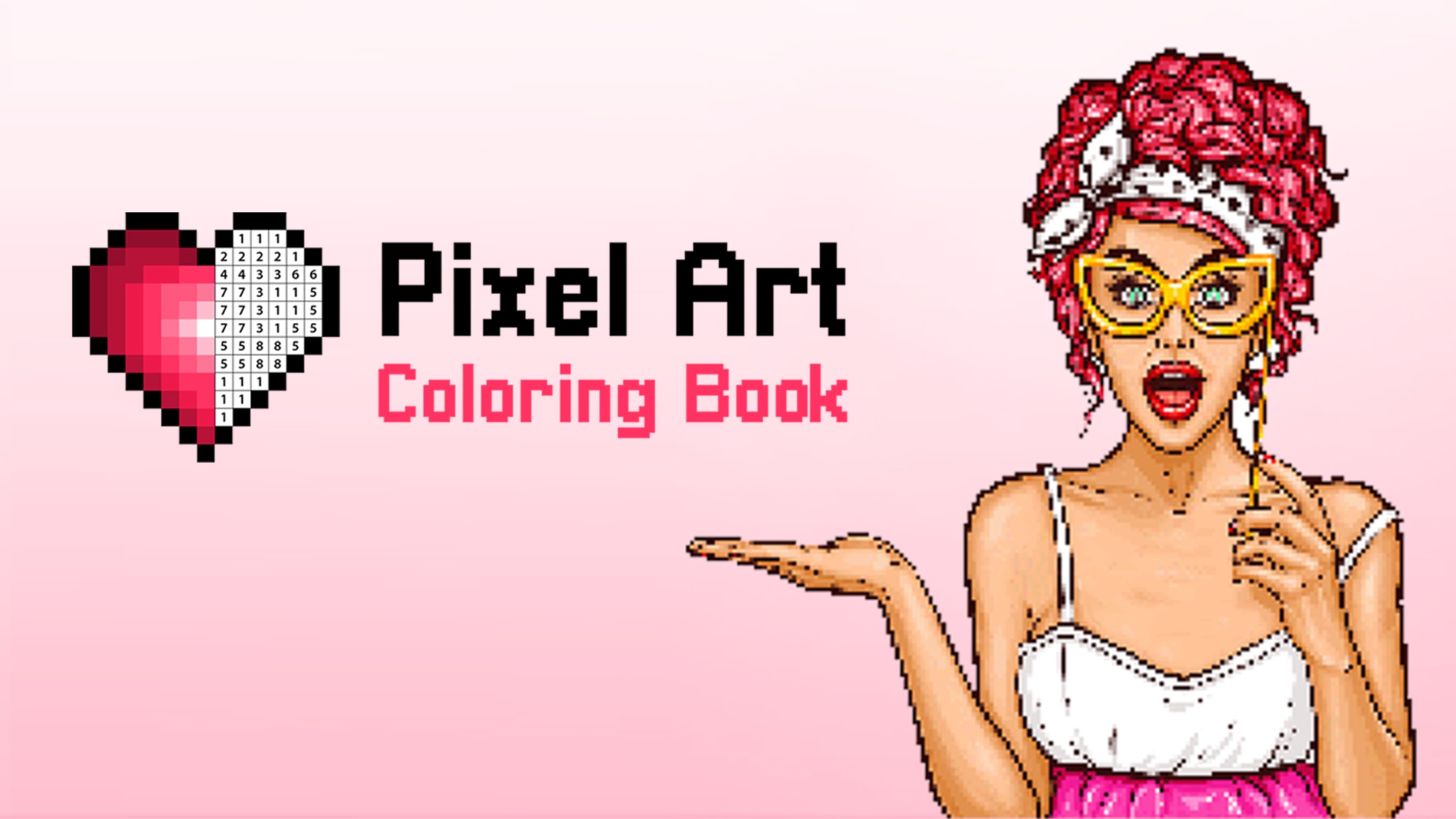 Pixel art coloring book for switch