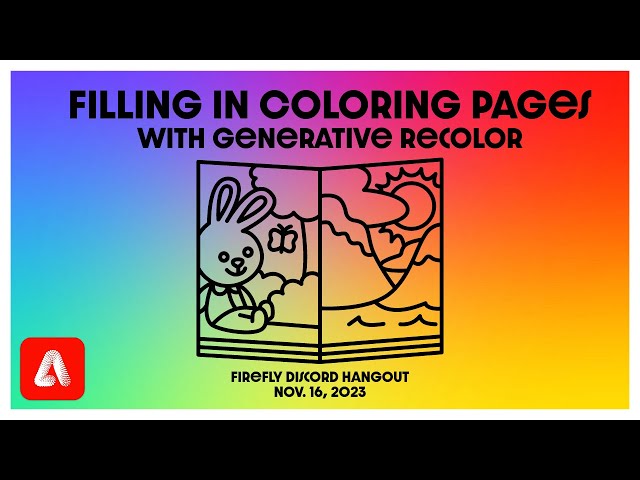 Filling in coloring book pages with generative recolor firefly discord hangout