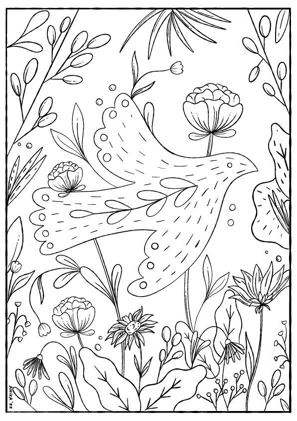 Color for mental health free coloring pages