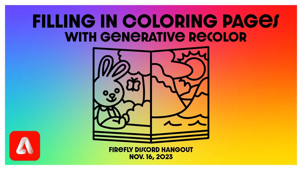 Filling in coloring book pages with generative recolor firefly discord hangout