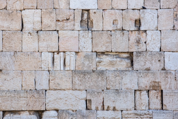 Jewish kotel wall art stones of western wall morning at the jerusalem kosel wailing wall