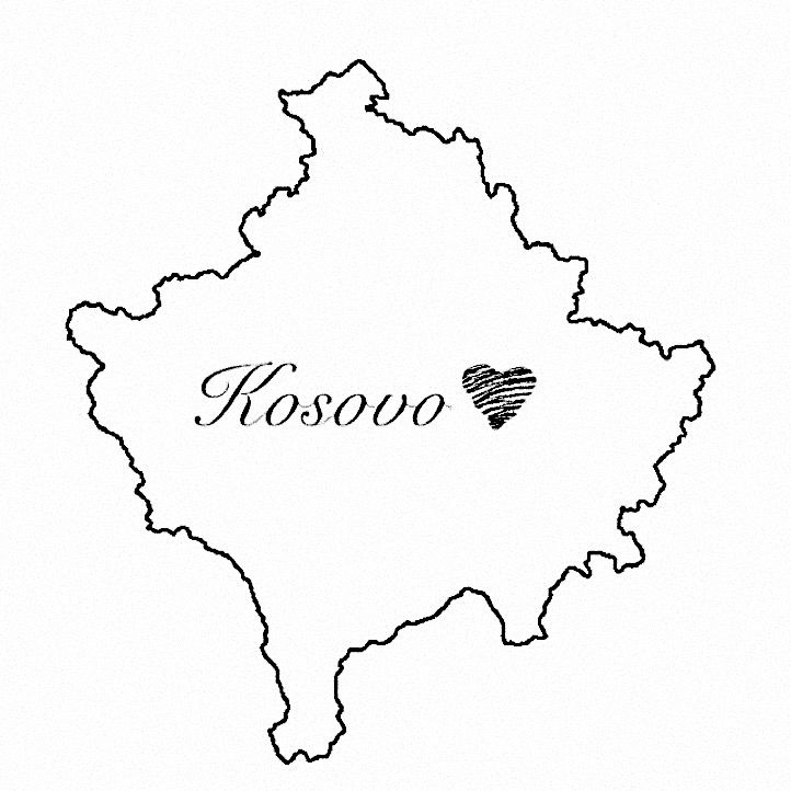 Republic of kosovo flag drawing kosovo flag kosovo