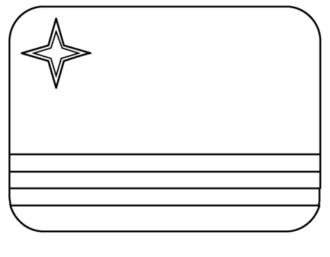 Flag of aruba emoji coloring page free printable coloring pages