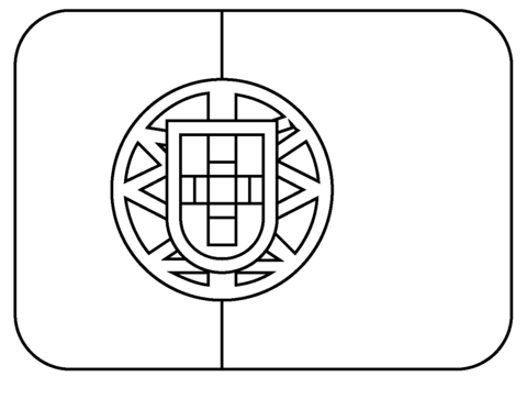Flag of portugal emoji coloring page free printable coloring pages