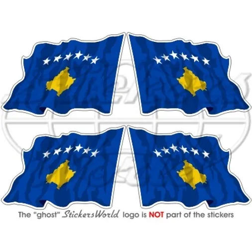 Kosovo wehende flagge kosovarischen fahne auto aufkleber vinyl sticker mm x