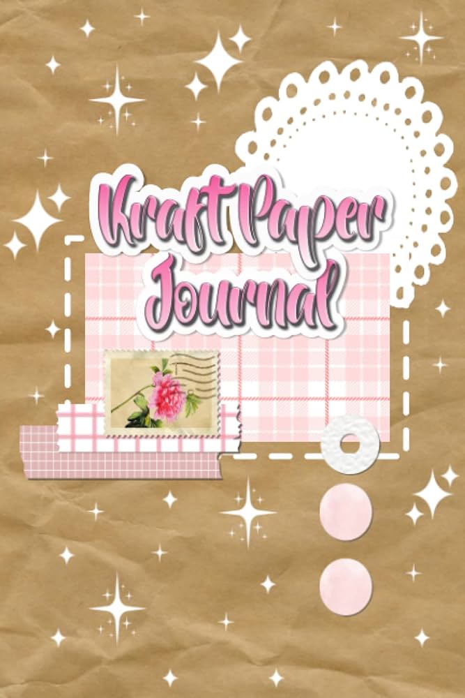 Kraft paper journal dot grid pages for bullet journaling lettering and doodling journals jelly books