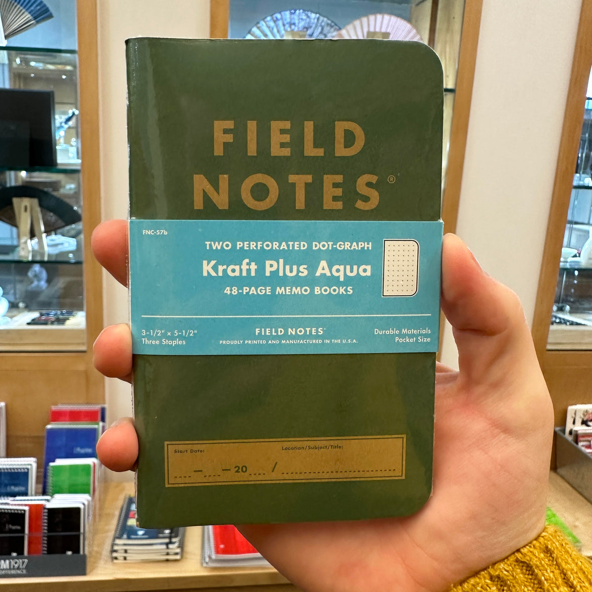 Field notes stapled dot grid notebooks kraft plus edition