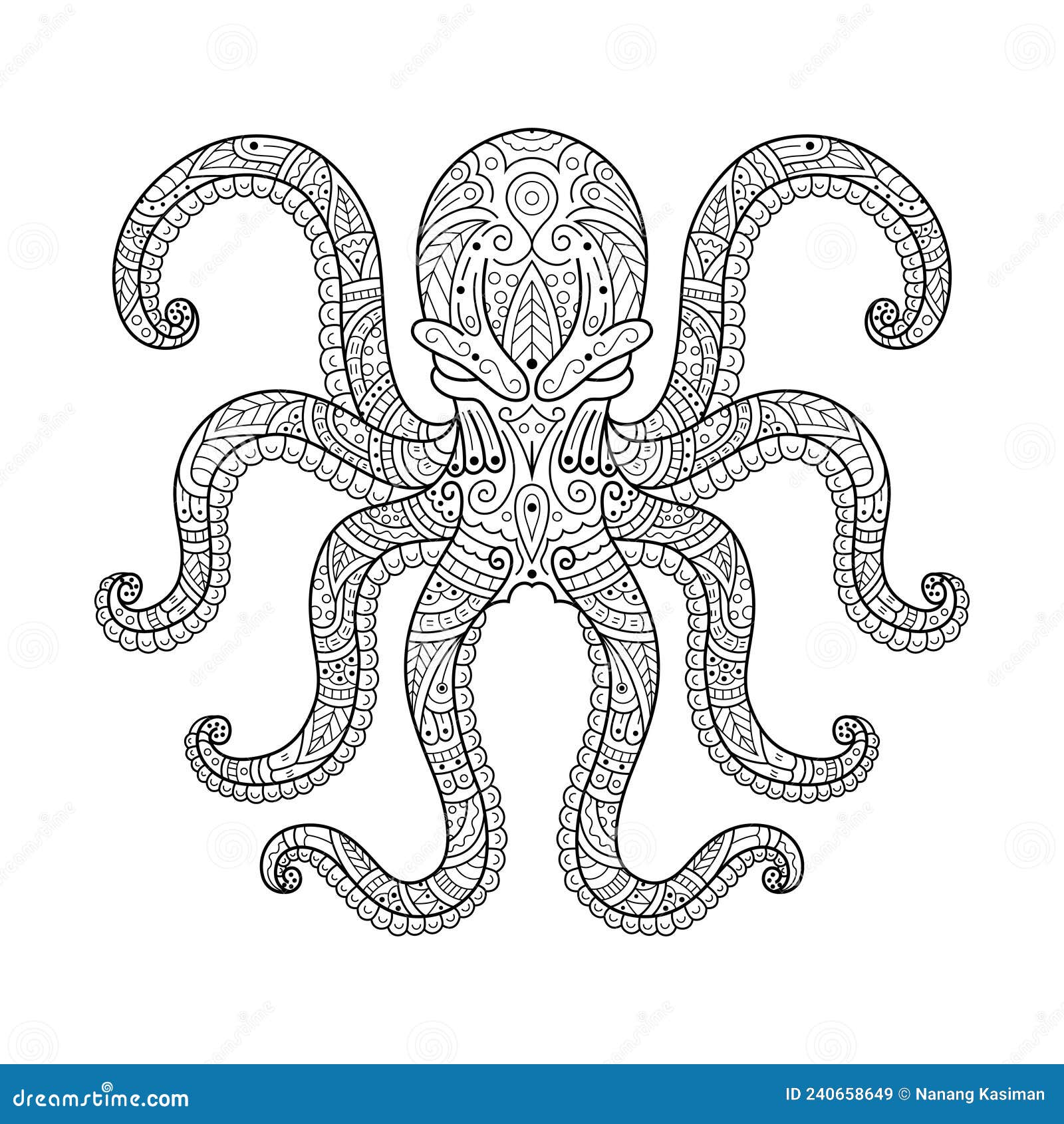 Kraken coloring page stock illustrations â kraken coloring page stock illustrations vectors clipart