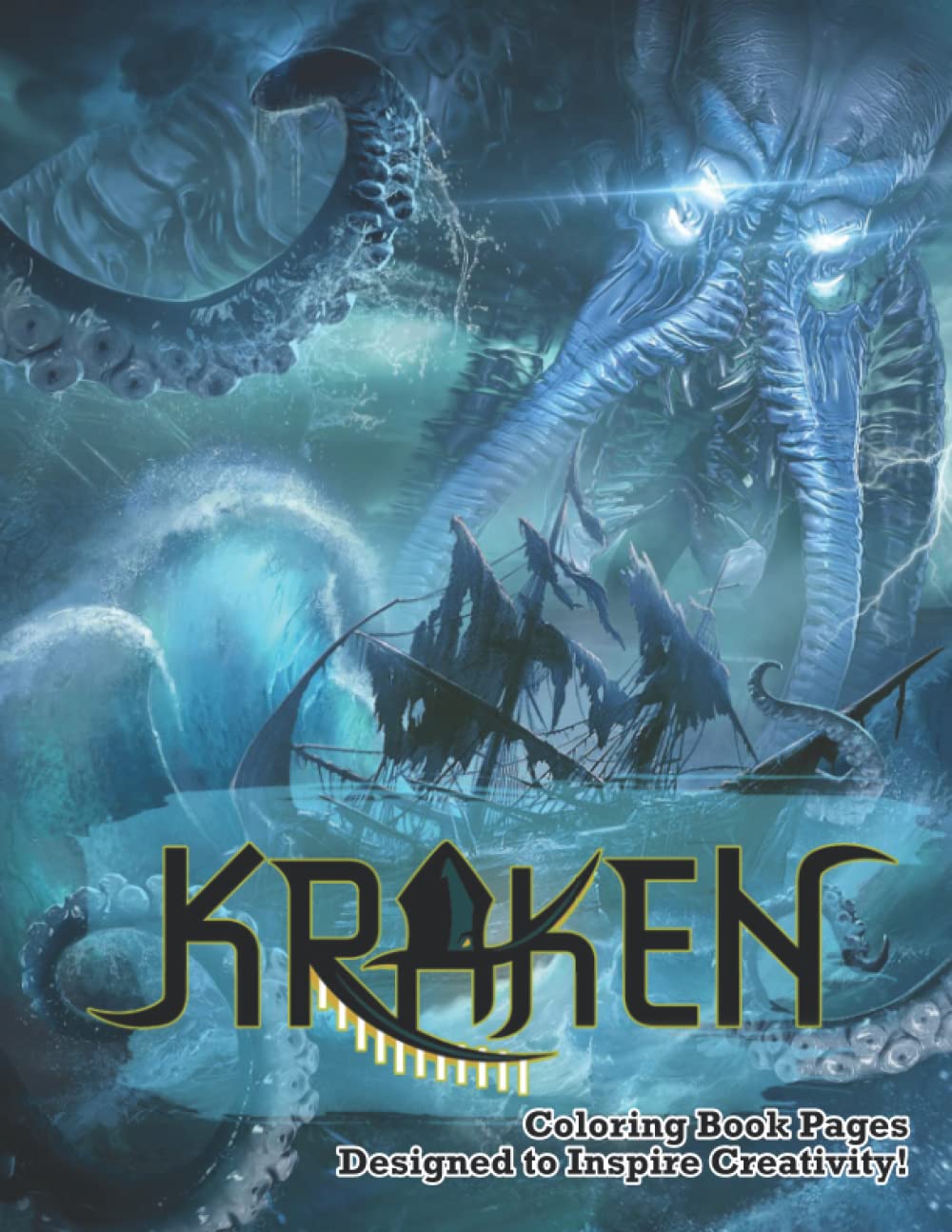 Kraken coloring book pages designed to inspire creativity with high