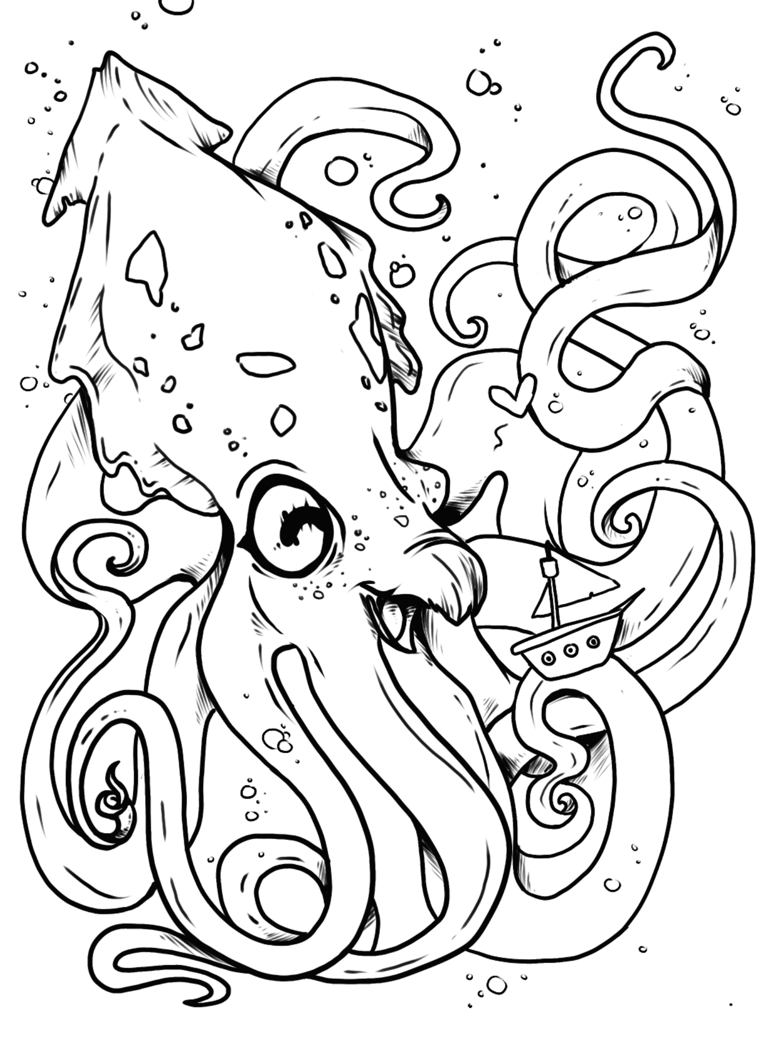 Kiki on x heres a free coloring page to brighten your day httpstcoktarmovipx kraken gweakles art coloring httpstcowqkxugvrqu x