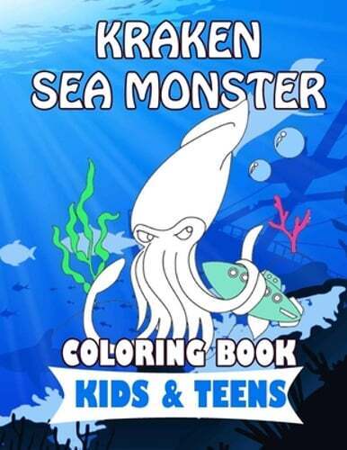 Kraken sea monster coloring book for kids teens coloring pages for have