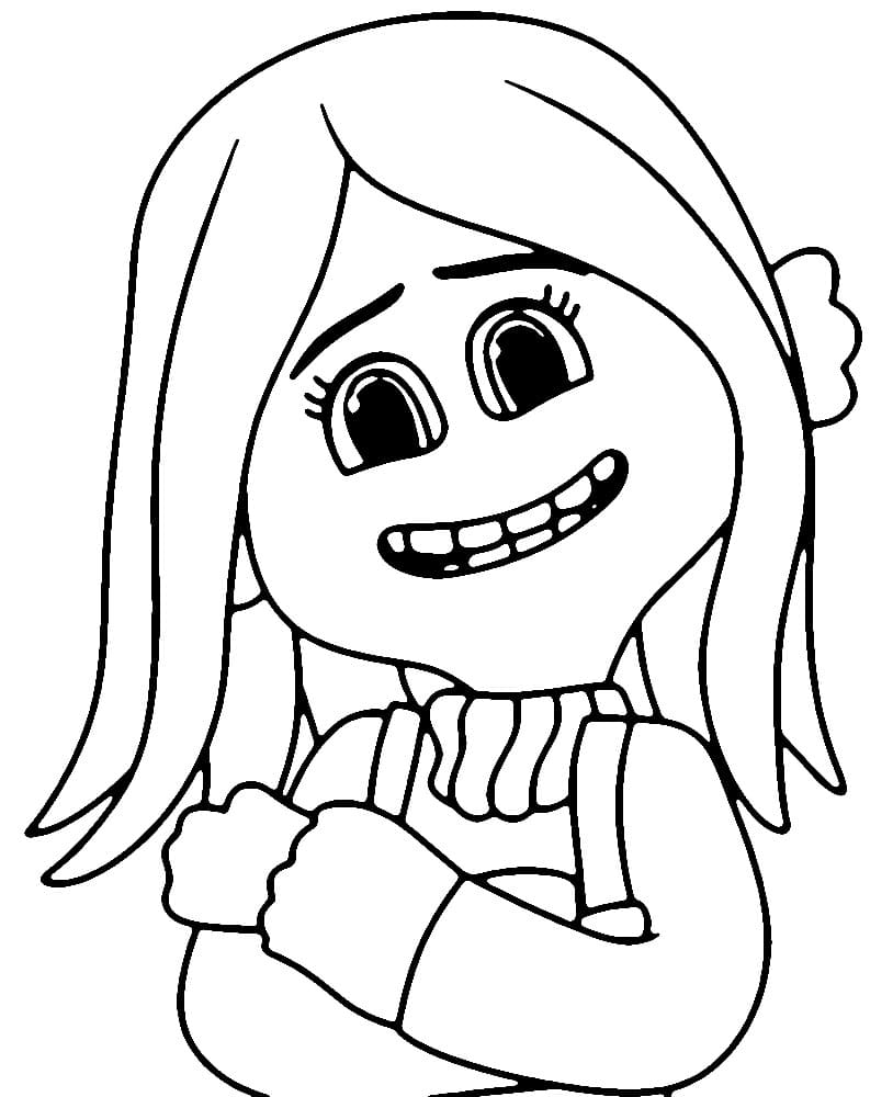 Cute ruby gillman coloring page