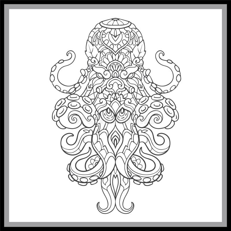 Kraken coloring page stock illustrations â kraken coloring page stock illustrations vectors clipart