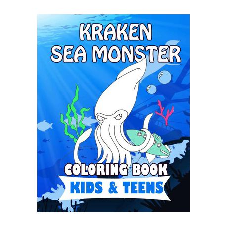 Kraken sea monster coloring book for kids teens coloring pages for have fun and spend time coloring shop today get it tomorrow