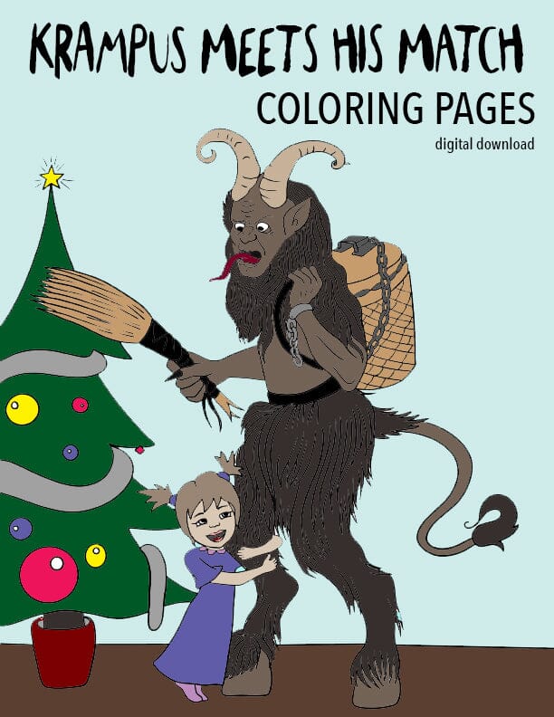 Krampus coloring book