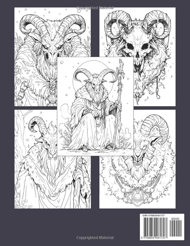 Krampus night coloring book mysterious krampus magic unleashed in coloring pages for teens adults stress relief and yuletide thrills mohamad sanford books