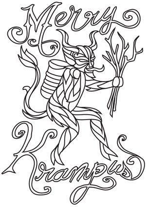 Krampus coloring pages ideas krampus coloring pages creepy christmas