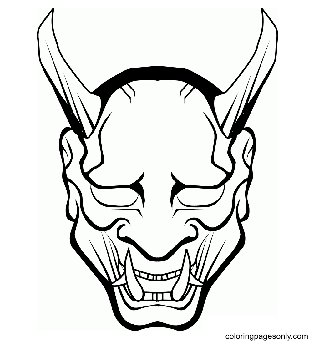 Halloween masks coloring pages printable for free download