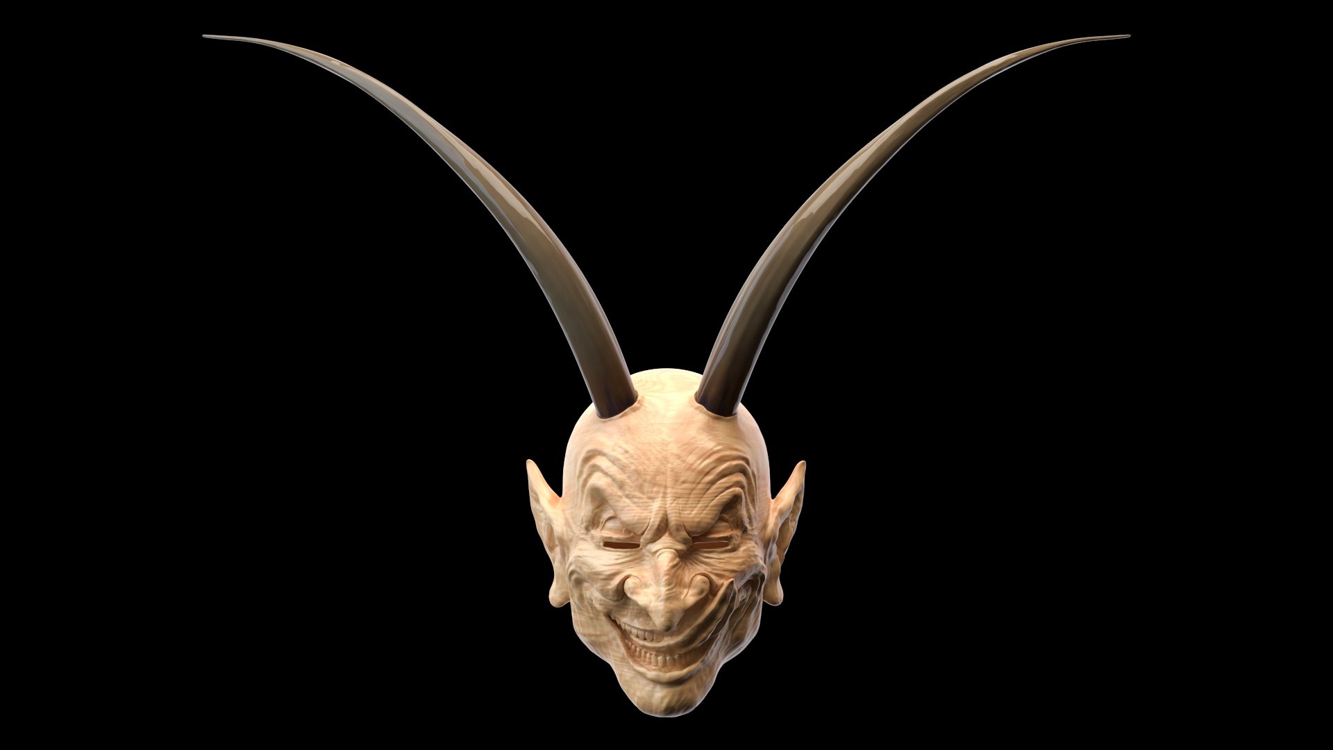 D mask krampus model