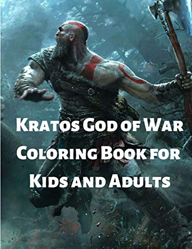 Kratos god of war coloring book for kids and adults by steph kayus