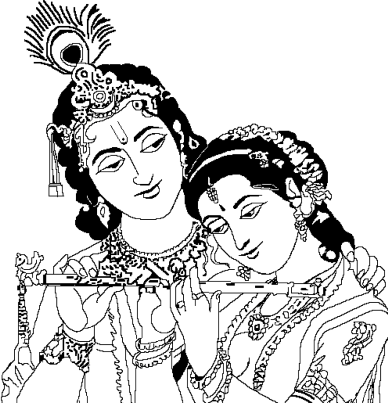 Top radha krishna colour drawing images â amazing collection radha krishna colour drawing images full k