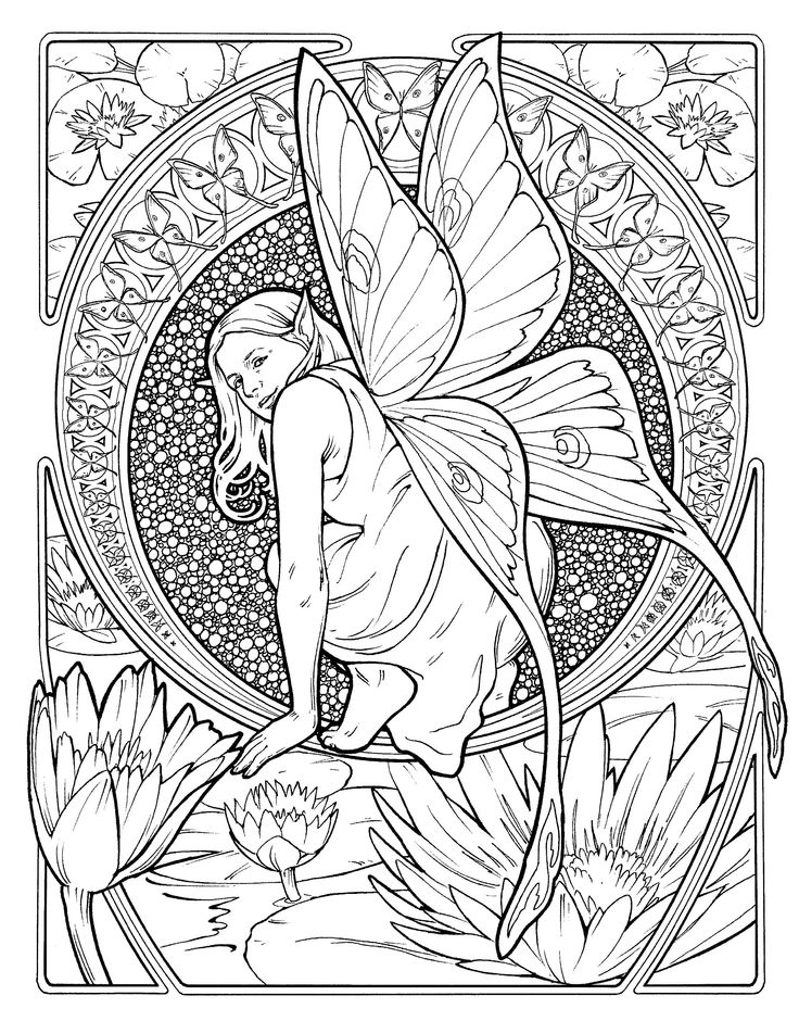 Pin by just in time on coloring fairy coloring pages fairy coloring detailed coloring pages