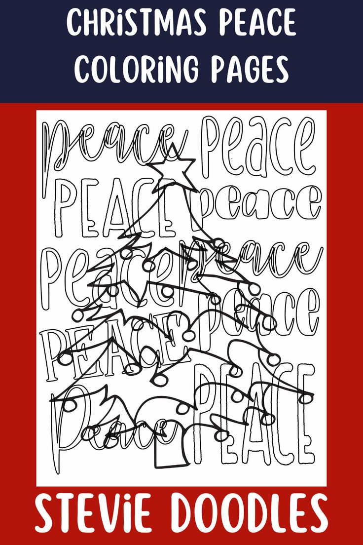 Free christmas peace coloring pages in coloring pages free christmas coloring pages christmas coloring pages