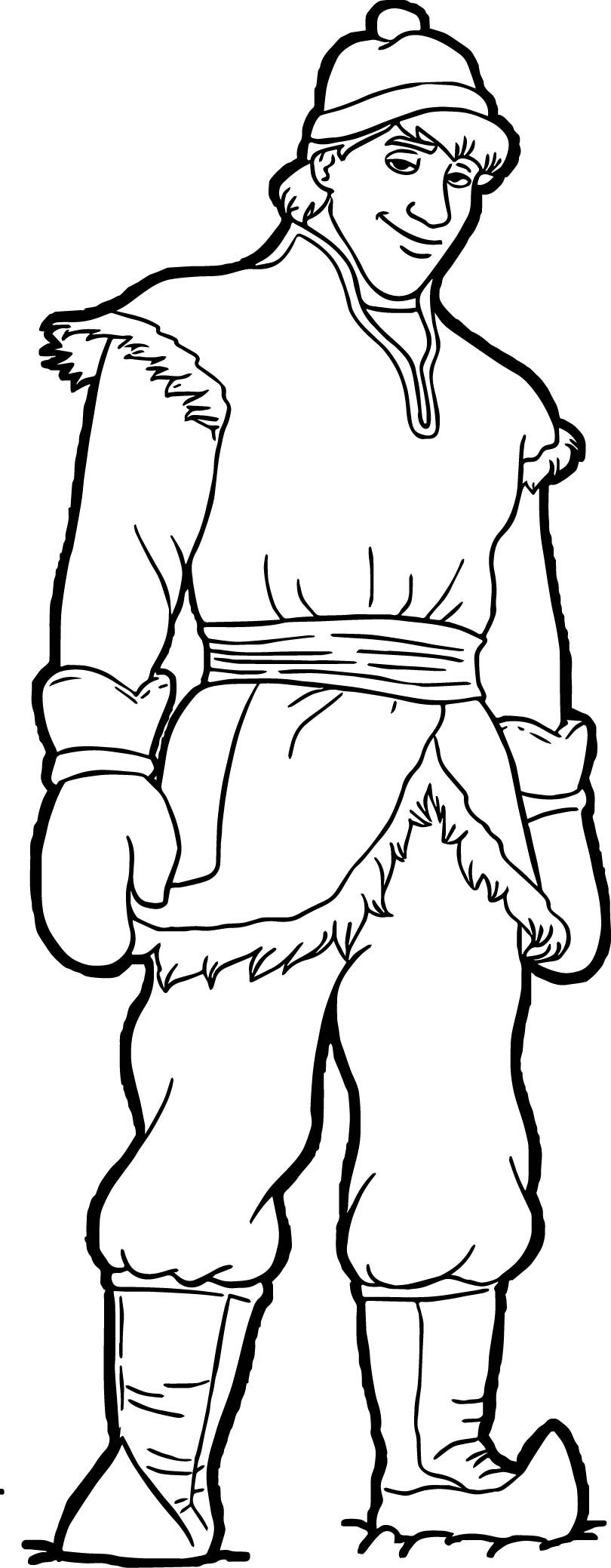 Kristoff coloring page