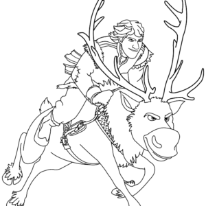 Kristoff coloring pages printable for free download