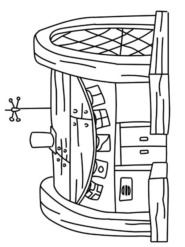 Krusty krab coloring page