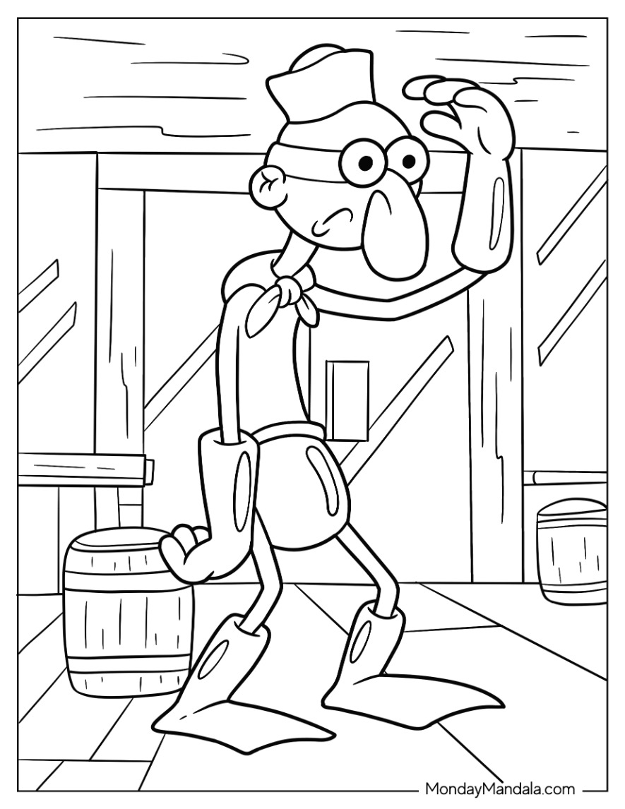 Spongebob coloring pages free pdf printables