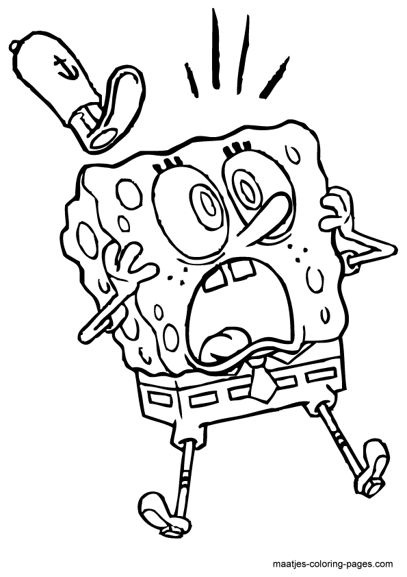 Spongebob squarepants coloring page