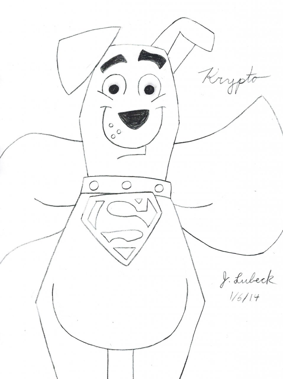 Krypto the superdog by northernbluejay