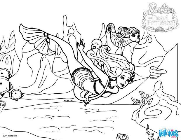 Mermaid lumina and kuda on their way coloring pages